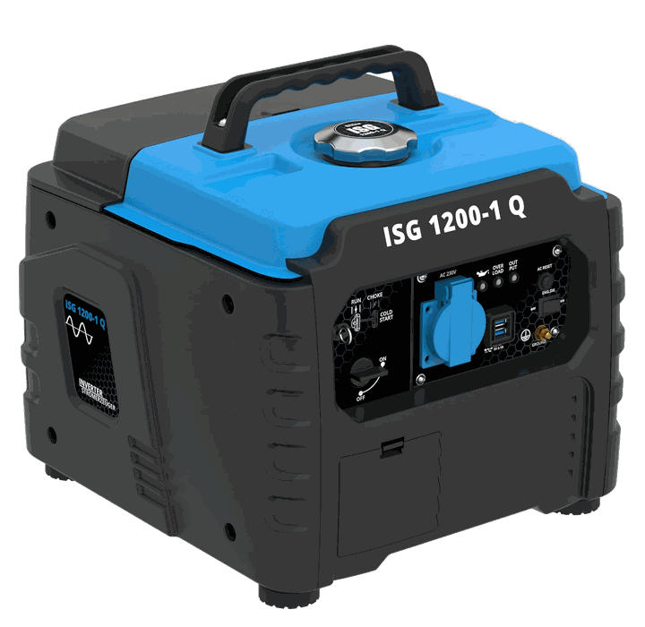 Güde ISG 1200-1 Q Inverter-Stromerzeuger 1200 W – Inverter mit 1.000 Watt Dauerleistung